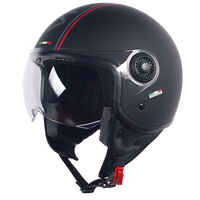 Helm vito jet loreto fashion matt schwarz