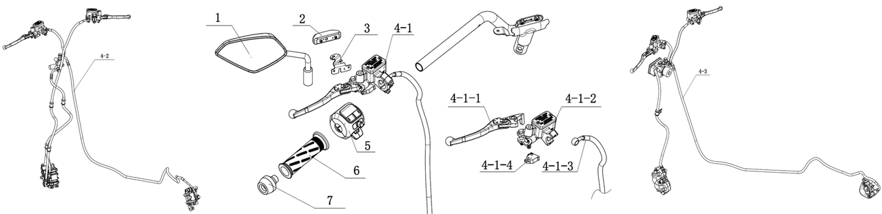 NQiX 150 - Baugruppe - Lenker links