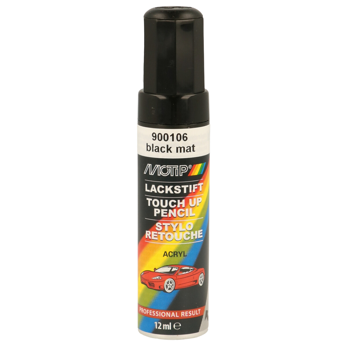 Rallye Lackstift schwarz matt 12ml