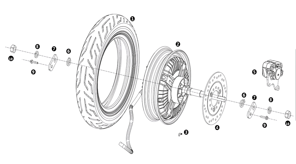 Baugruppe MQi+ Sport - Hinterrad